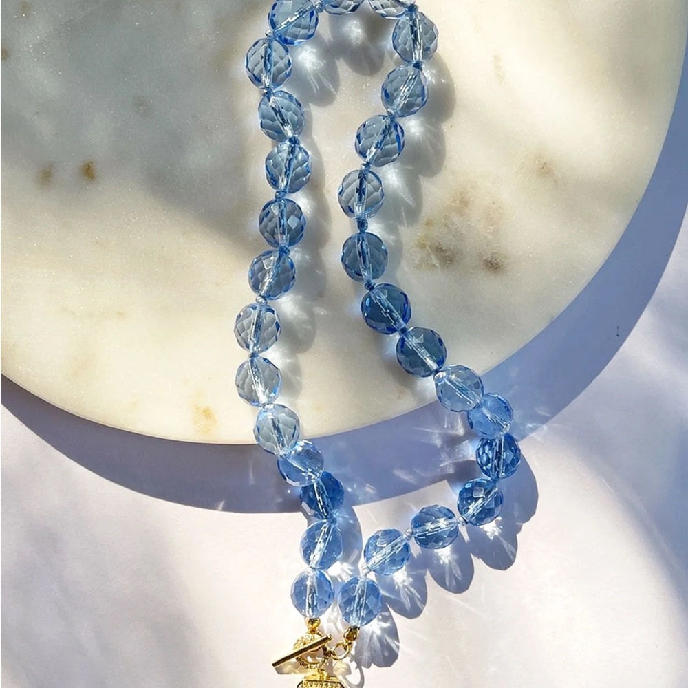 Saule- Leni Necklace in Sky Blue